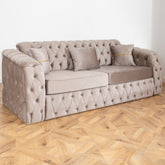 SET 3/1/1 Canapea extensibila MILANO 3 locuri SI 2 FOTOLII, tapitata capucino